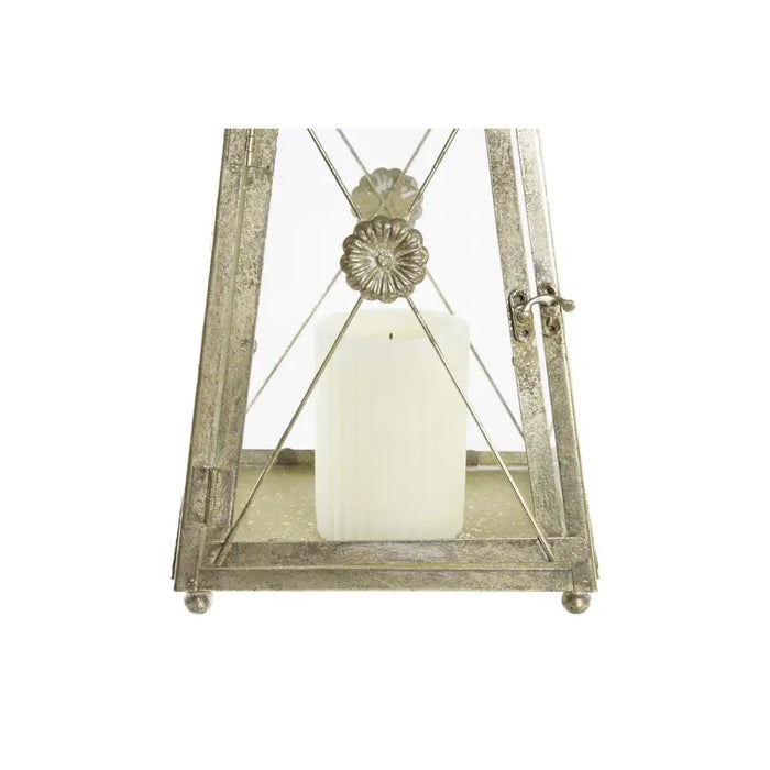 Latern DKD Home Decor Кристал Златен Метал (18 x 18 x 36 cm)