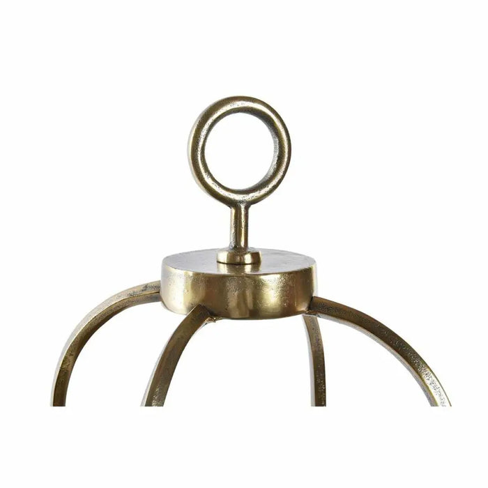 Latern DKD Home Decor Кристал Златен Алуминий (19 x 19 x 43