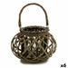 Latern Gift Decor 38619 38619 Кафяв плетена ракита Cтъкло