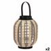 Latern Gift Decor D23026S D23026S Черен Бежов Дървен Плат