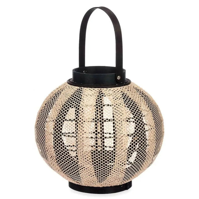 Latern Gift Decor D23027S D23027S Черен Бежов Дървен Плат
