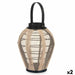 Latern Gift Decor D23029S D23029S Черен Бежов Дървен Плат