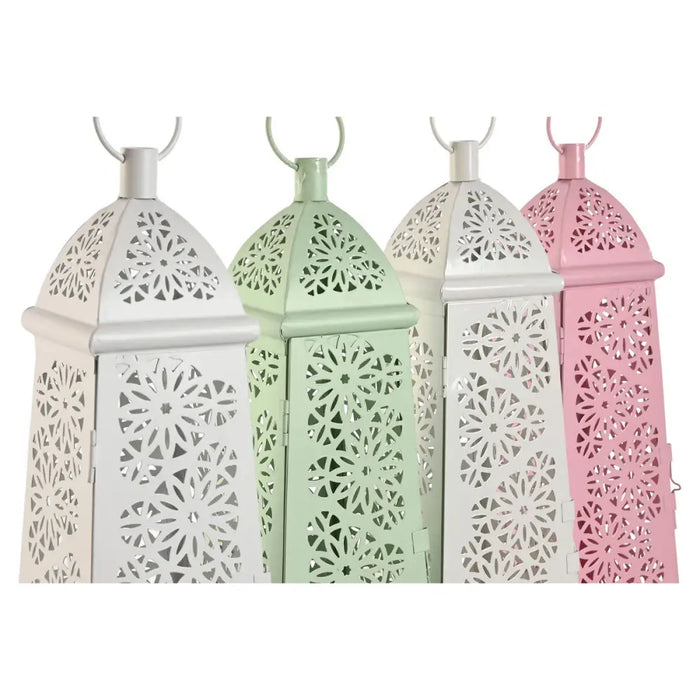 Latern Home ESPRIT Бял Зелен Розов Метал Алуминий Shabby