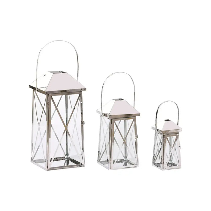 Latern Home ESPRIT Сребрист Кристал Стомана Хромирано 20 x