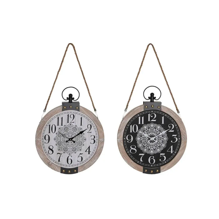 Lauakell DKD Home Decor Бял Черен Mandala (2 броя)