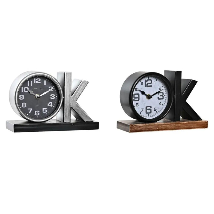 Lauakell DKD Home Decor Черен Сребрист (2 броя)