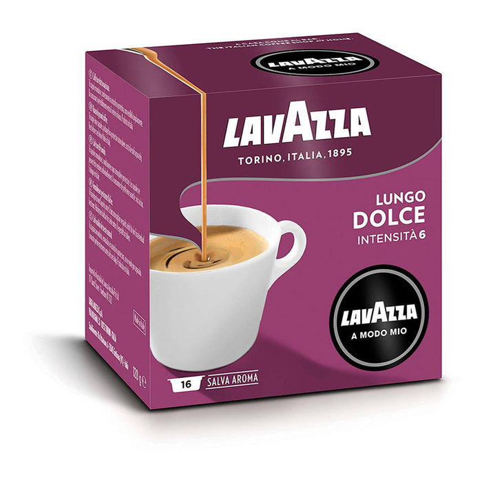 КАФЕ КАПСУЛИ 16 БРОЯ LAVAZZA A MODO MIO LUNGO DOLCE