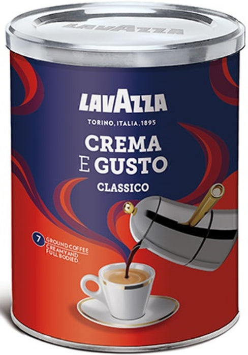Кафе LAVAZZA CREMA Е GUSTO, 250г мляно метална кутия