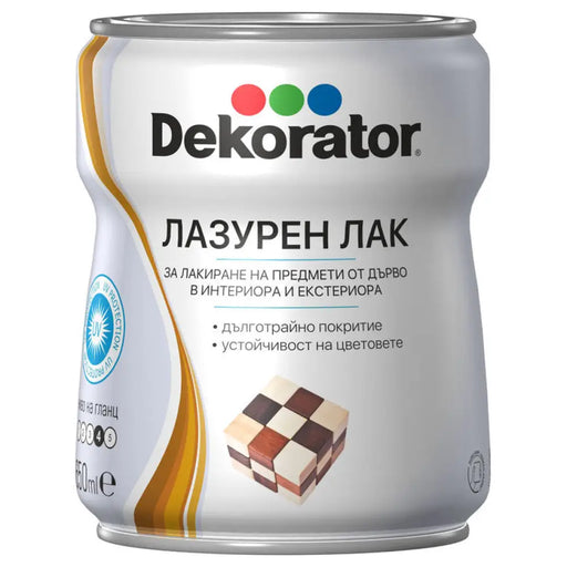 ЛАЗУРЕН ЛАК 650 ML ДЪБ DEKORATOR