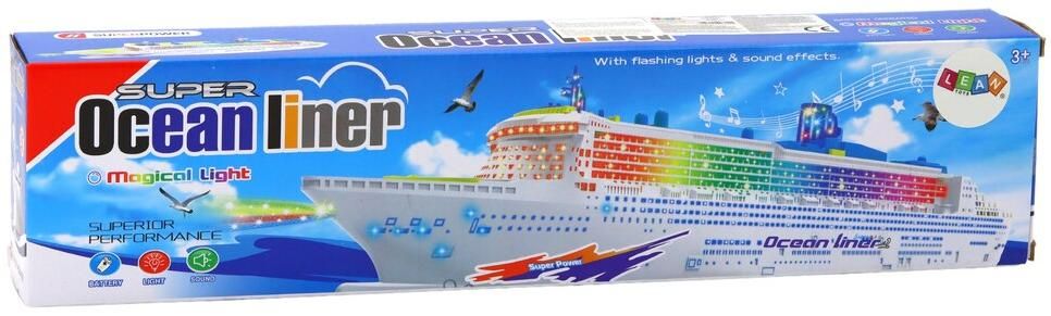 Детска играчка Lean Toys - Голям круизен кораб, 50 cm