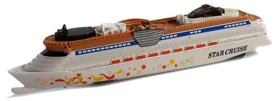 Интерактивна играчка Lean Toys - Круизен кораб, със звуци и светлини, 24 cm