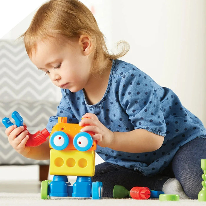 Игрален комплект Learning Resources - Построй си робот, 18 части