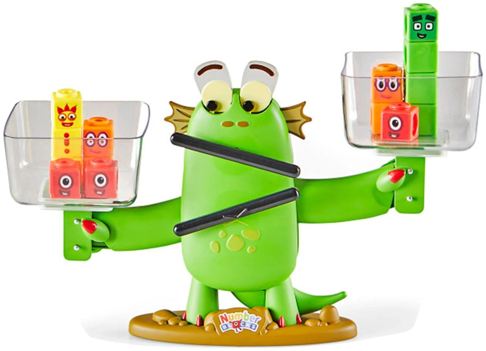 Образователнен комплект Learning Resources - Везна за баланс Numberlocks, 76 части