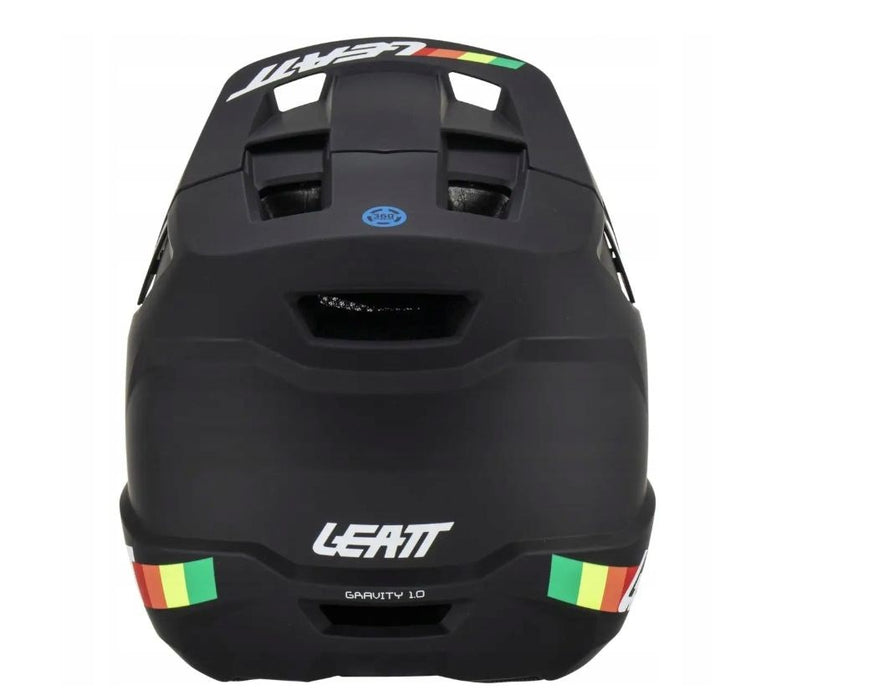 Велосипедна каска LEATT MTB Gravity 1.0 V23 с пълно лице, размер L (59–60 см), черна