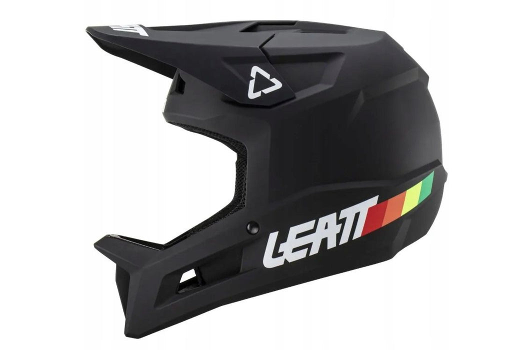 Велосипедна каска LEATT MTB Gravity 1.0 V23 с пълно лице, размер L (59–60 см), черна