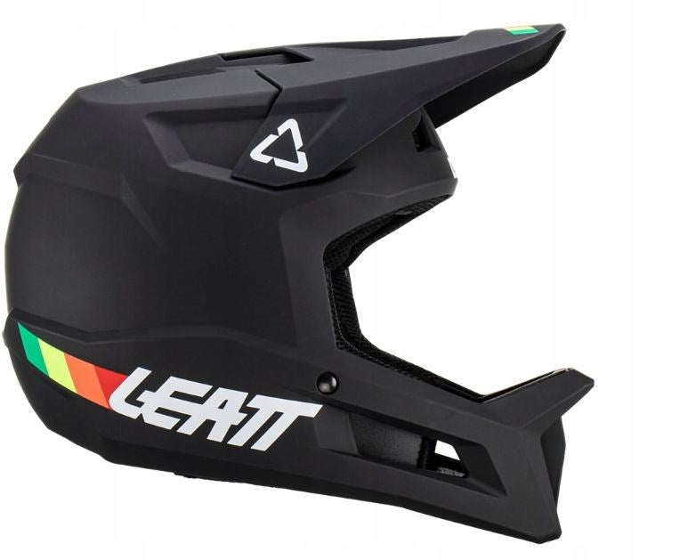 Велосипедна каска LEATT MTB Gravity 1.0 V23 с пълно лице, размер M (57-58 см), черна