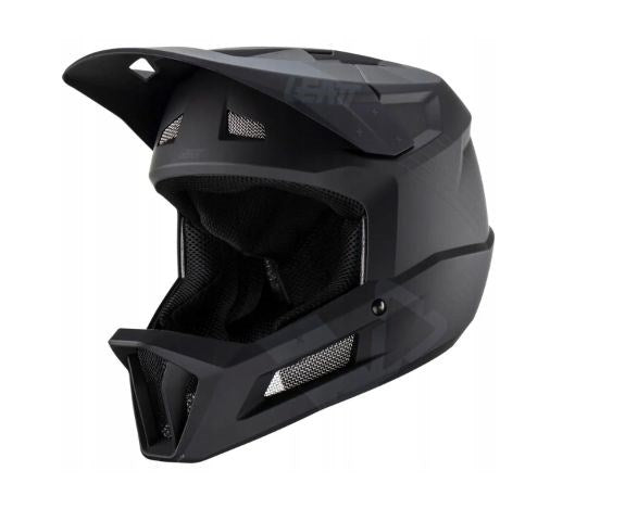 Велосипедна каска LEATT MTB Gravity 2.0 V23 с пълно лице, размер LM (57-58 см), черна