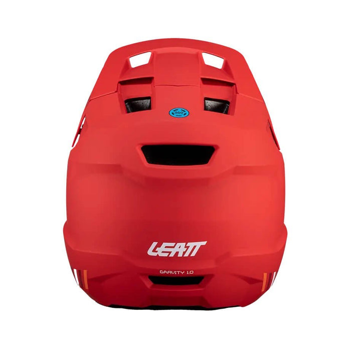 Велосипедна каска LEATT MTB Gravity 1.0 V24 с пълно лице, размер M, червена