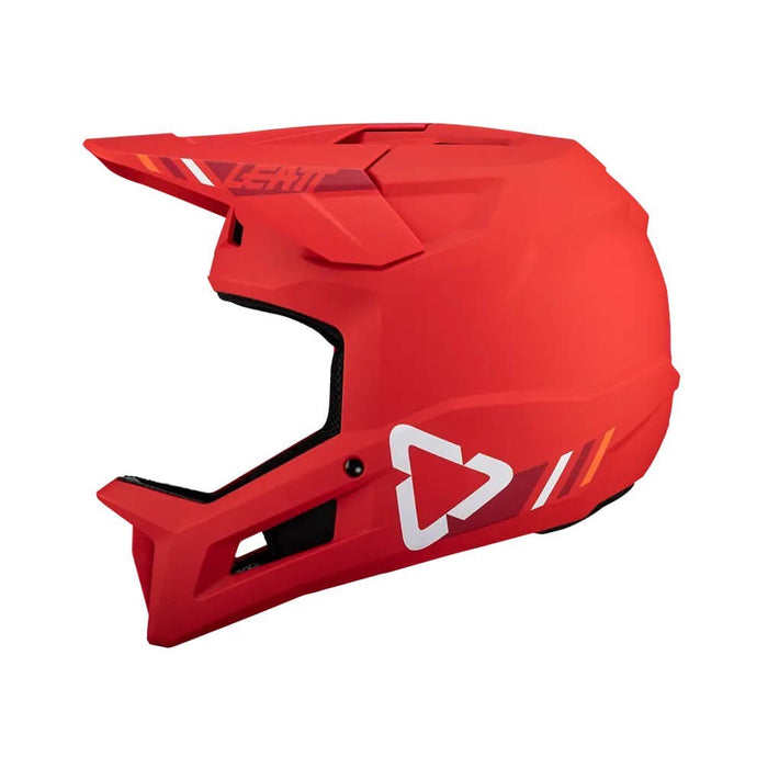 Велосипедна каска LEATT MTB Gravity 1.0 V24 с пълно лице, размер M, червена