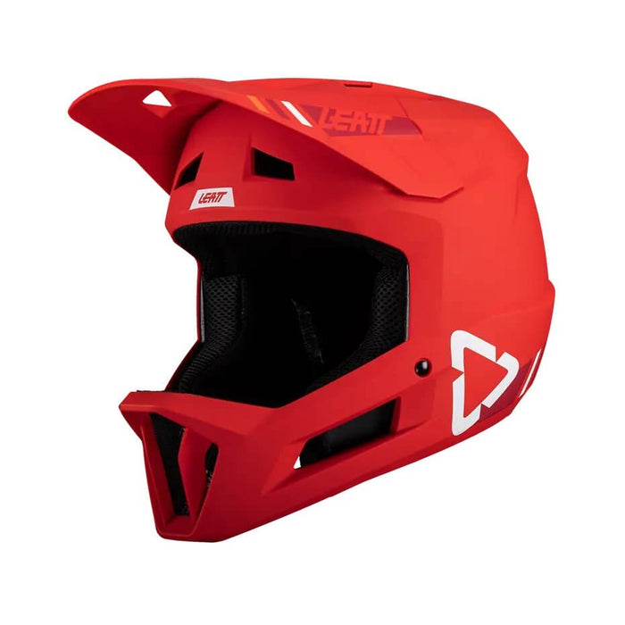 Велосипедна каска LEATT MTB Gravity 1.0 V24 с пълно лице, размер L, червена