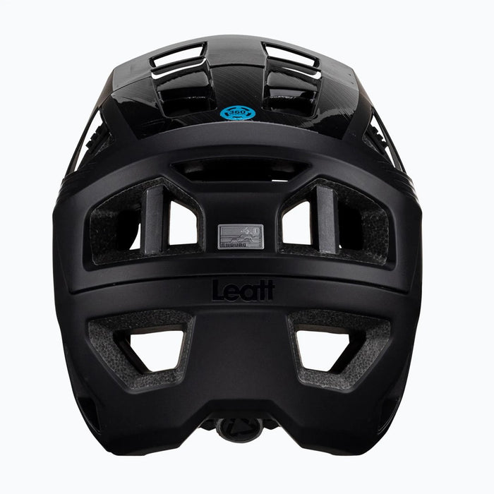 Велосипедна каска LEATT MTB Enduro 4.0 V23 с подвижна предпазна дръжка за брадичката, размер L, черна