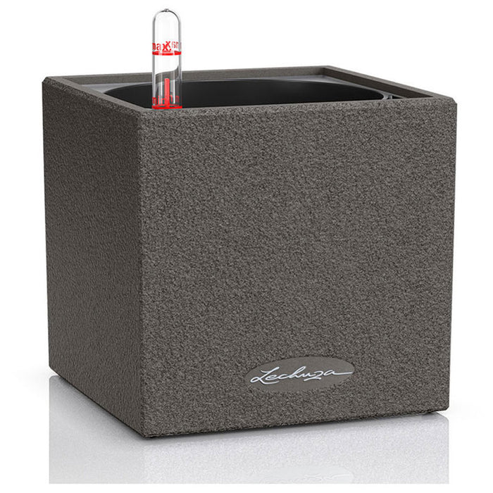 КАШПА 14X14CM С НАПОИТЕЛНА СИСТЕМА LECHUZA CANTO STONE