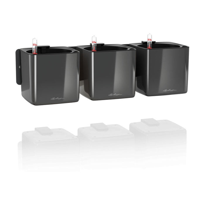 КАШПА 128366 С НАПОИТЕЛНА СИСТЕМА LECHUZA WALL HOME KIT GLOSSY