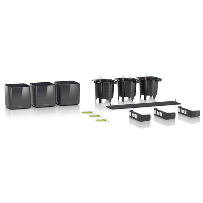 КАШПА 128366 С НАПОИТЕЛНА СИСТЕМА LECHUZA WALL HOME KIT GLOSSY