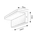 LED АПЛИК 10W 4000K IP54 ЧЕРЕН RABALUX ZARAGOZA