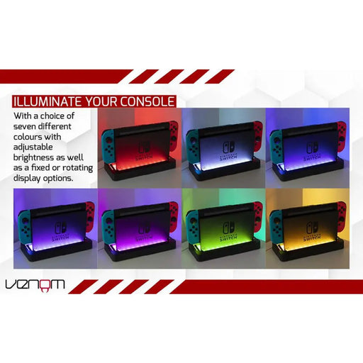 LED докинг станция за зареждане за Nintendo Switch Venom