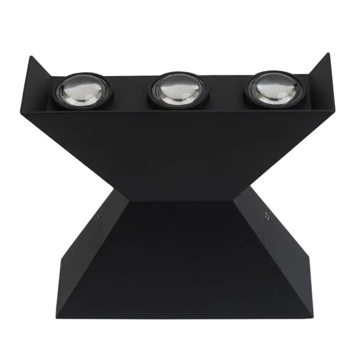 LED ФАСАДЕН АПЛИК ALPHA 6X1W ЧЕРЕН