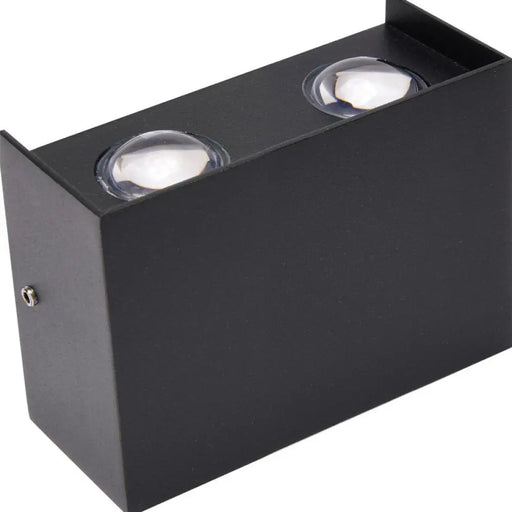LED ФАСАДНО ТЯЛО 4W 4200K ДВУПОСОЧНО ЧЕРНО HOROZ PROTON