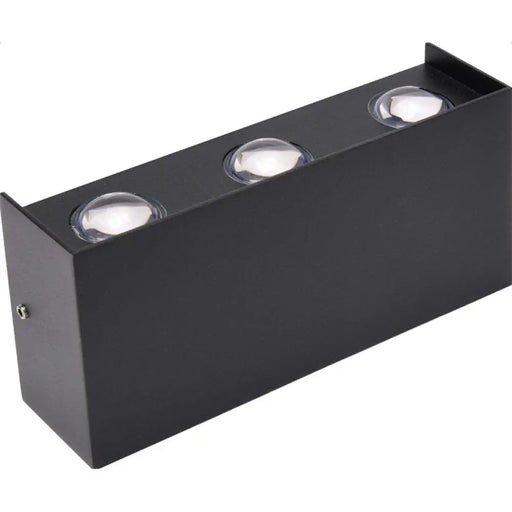 LED ФАСАДНО ТЯЛО 6W 4200K ДВУПОСОЧНО ЧЕРНО HOROZ PROTON