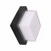 LED ФАСАДНО ТЯЛО КВАДРАТ 7W 3000К 550LM IP65 ЧЕРНО V-TAC