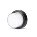 LED ФАСАДНО ТЯЛО КРЪГ 7W 550LM 3000К IP65 ЧЕРНО V-TAC