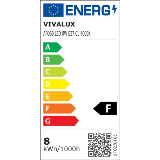 LED ФИЛАМЕНТ ЛАМПА AFO60 LED 8W E27 CL