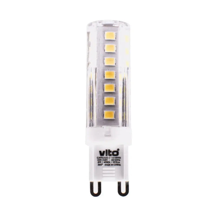 LED КАПСУЛА G9 6W 4000K 593LM VITO