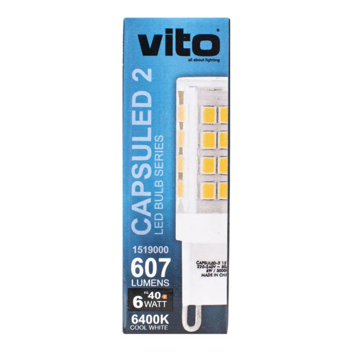 LED КАПСУЛА G9 6W 6400K 607LM VITO