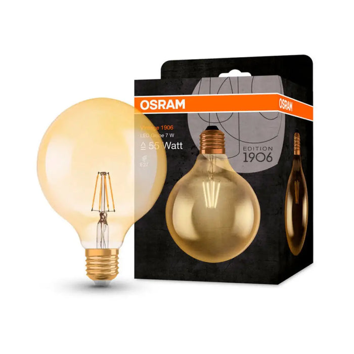 LED КРУШКА Е27 6.5W VINTAGE GLOBE125 GOLD OSRAM