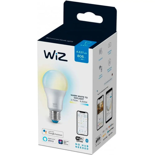 LED КРУШКА 806LM ДИМИРУЕМА МАТ WI-FI WIZ E27 8W 2700-6500K
