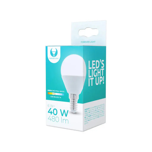 LED КРУШКА E14 6W 4500K 480 LM ТОПЧЕ FOREVER LIGHT