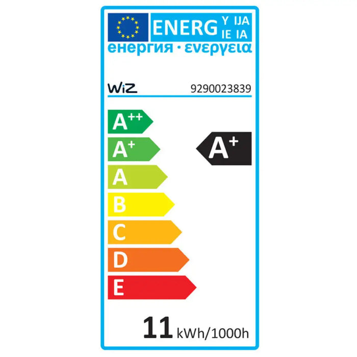 LED КРУШКА E27 11W 2200-6500K 1055LM G95 RGB МАТ WI-FI WIZ
