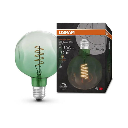 LED КРУШКА E27 4.5W VINTAGE DIM GREEN OSRAM