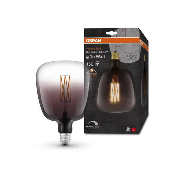 LED КРУШКА E27 4.5W VINTAGE DIM SMOKE OSRAM