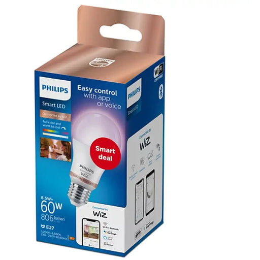 LED КРУШКА E27 8W 2200-6500K 806LM ДИМИРУЕМА МАТ RGB WI-FI
