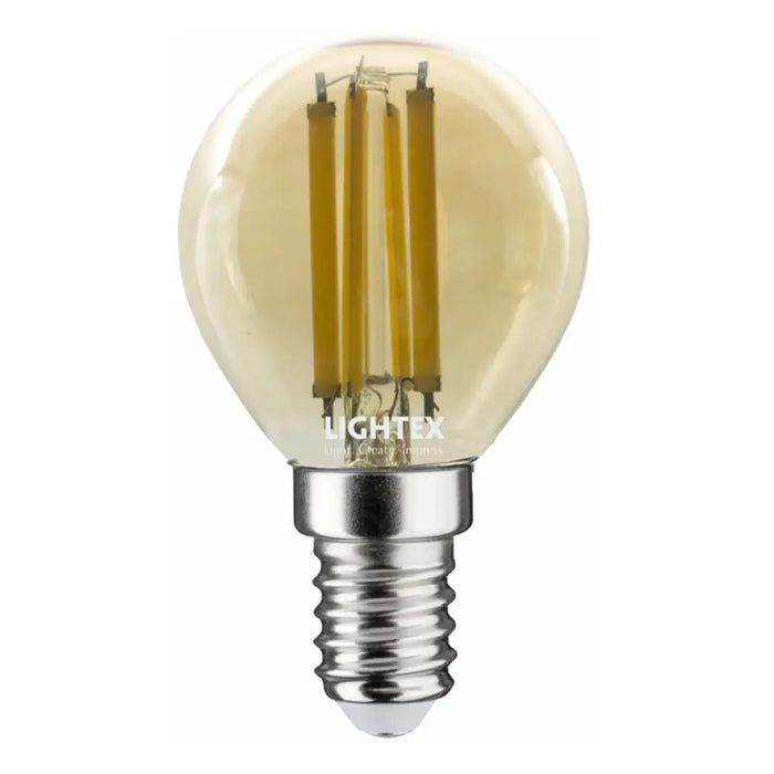 LED КРУШКА FILAMENT E14 6W P45 2700K 806LM LIGHTEX GOLD