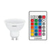 LED КРУШКА GU10 4.5W 250LM RGB 2700K ДИМИРУЕМА ДИСТАНЦИОННО