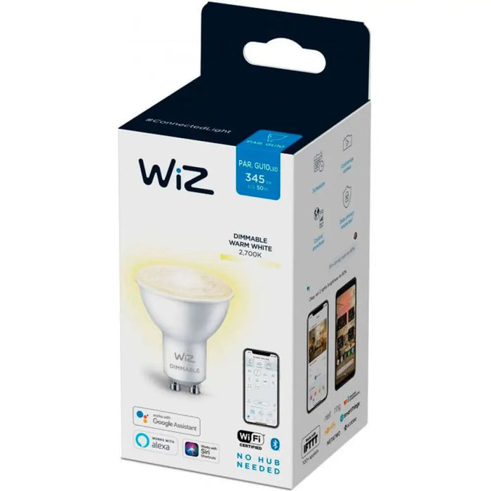 LED КРУШКА GU10 4.9W 2700K 345LM ДИМИРУЕМА МАТ WI-FI WIZ