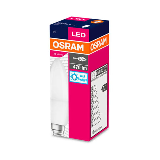 LED КРУШКА OSRAM E14 5W 6500K 470LM