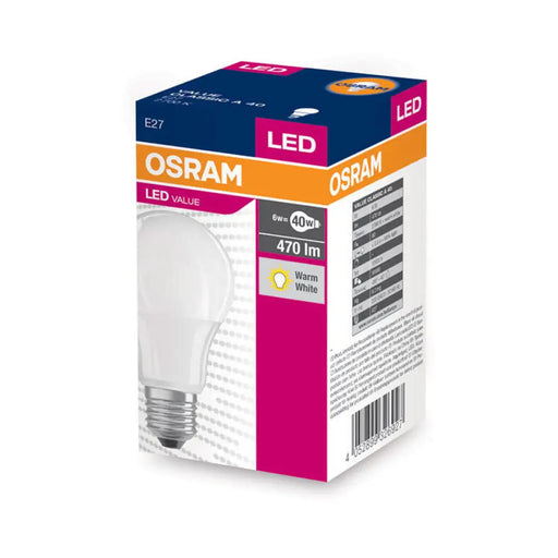 LED КРУШКА OSRAM E27 6W 2700K 470LM